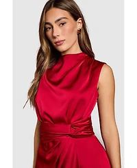 Coast Women's Satin Twist Waist Midi Dress