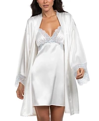 Linea Donatella Women's Bridal Satin Wrapper