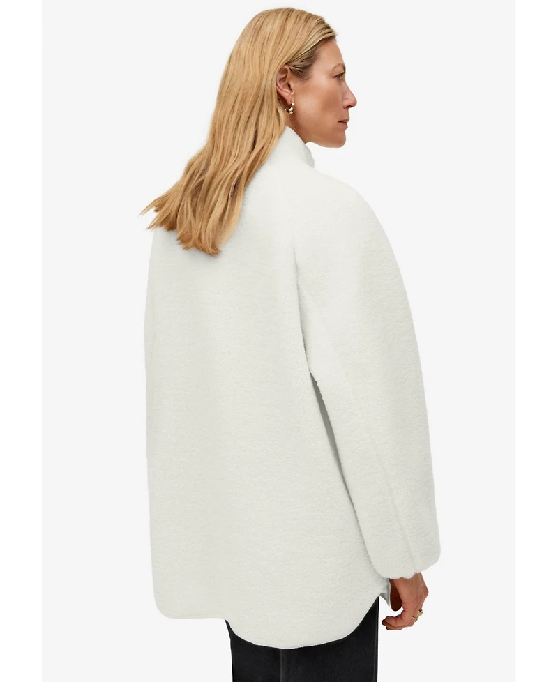 ellos Plus Sherpa Zip-Front Jacket