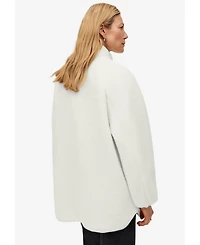 ellos Plus Sherpa Zip-Front Jacket