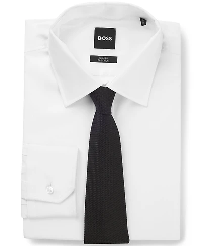 Boss by Hugo Men's Cotton Silk Structured Tie