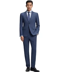 Boss by Hugo Boss Men's Micro-Patterned Stretch Cloth Two-Piece Slim-Fit Suit