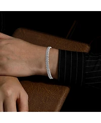 14K Gold Plated or White Mesh Link Bracelet