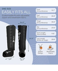 LifePro Air Compression Leg Massager for Circulation, Pain Relief, and Recovery - Covers Legs, Calf, Thigh, and Foot