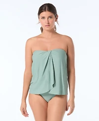 Coco Reef Contours Clarity Bra-Sized Bandeau Tankini Top