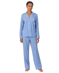 Lauren Ralph Petite Long-Sleeve Top and Pajama Pants, 2-Piece Set