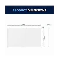 Emma+Oliver Xander Dry Erase Board for Wall with Aluminum Whiteboard Frame and Removable Marker Tray, 3 Markers, 1 Eraser, 6 Magnets Included