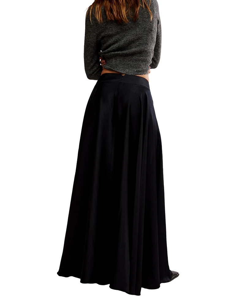 Free People Women's Chilco A-Line High-Slit Maxi Skirt