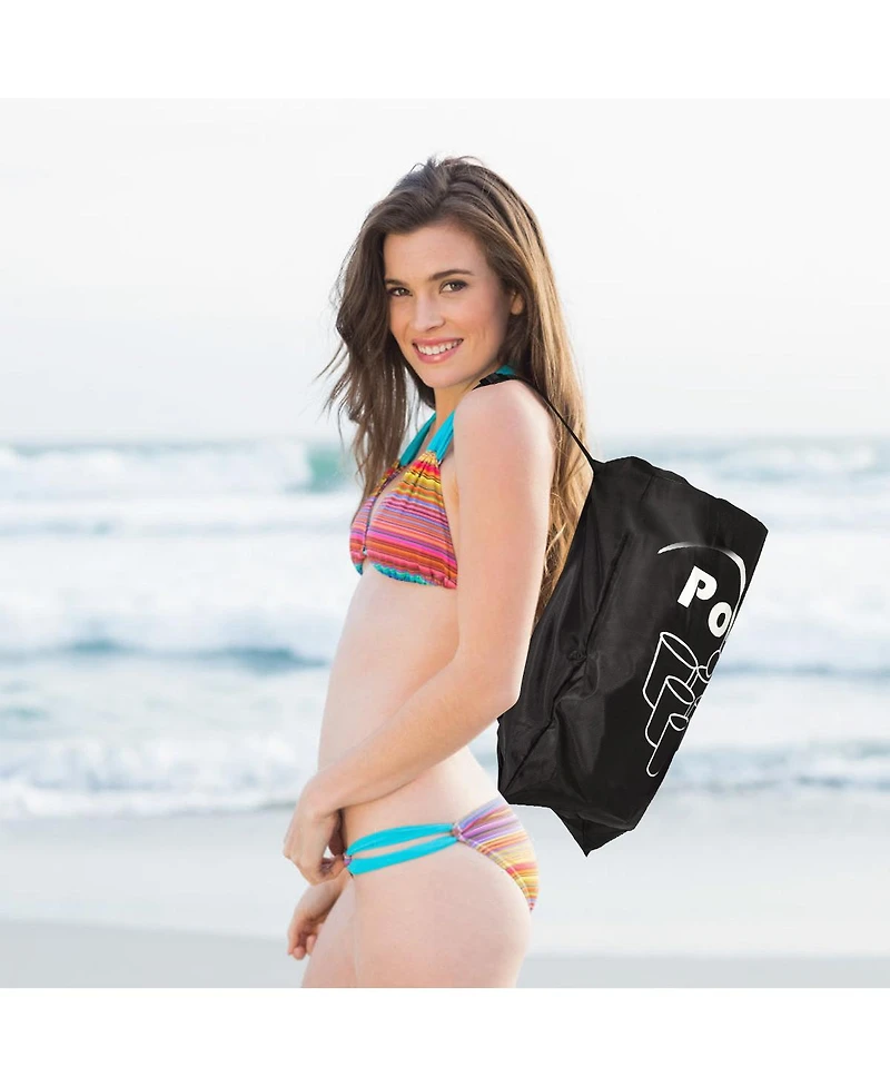 Sugift - Giant Yard Pong Game Set with Buckets, Balls & Carry Bag