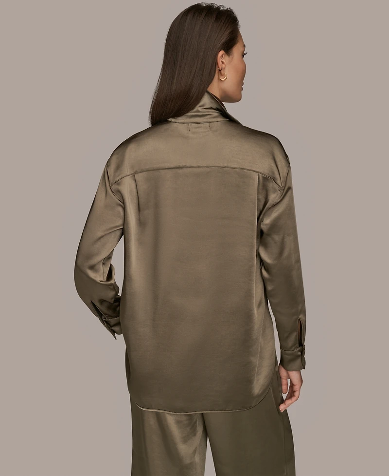 Donna Karan Weekend Women's Woven Button-Down Shirt