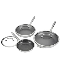 Cuisinart FusionElite Plus Nonstick Tri-Ply Stainless Steel 6-Pc. Skillet Set