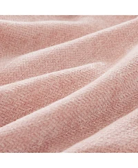 Streamdale Furniture Pink Cloud Sectional L-Shaped Couch with Ottoman