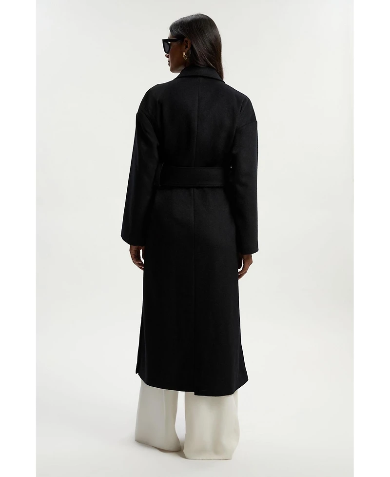 Karen Millen Women's Wrap Tailored Maxi Coat