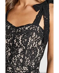 Coast Women's Lace Bow Shoulder Maxi Dress