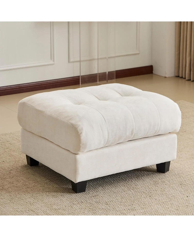 Streamdale Furniture Streamdale 119" 4-Seater Sofa w/ 2 Ottomans, Adj. Backrest, 350lb/Seat, Chenille