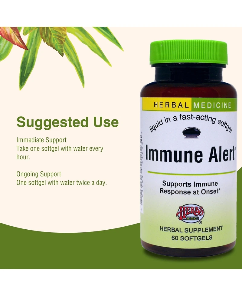 Trace Minerals Herbs Etc. Immune Alert 60 ct. Softgels