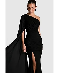 Coast Women's One Shoulder Ruched Maxi Dress