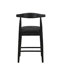 Streamdale Furniture Stylish Upholstered Counter Stool with Curved Backrest