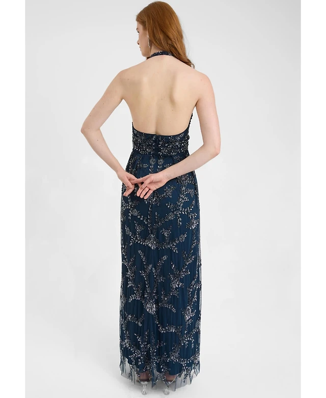 fit and flare beach dress Stinson Pool / XL Size:Size 26W Highlights of this fit blue modest dress Wedtrend Women Dusty Blue