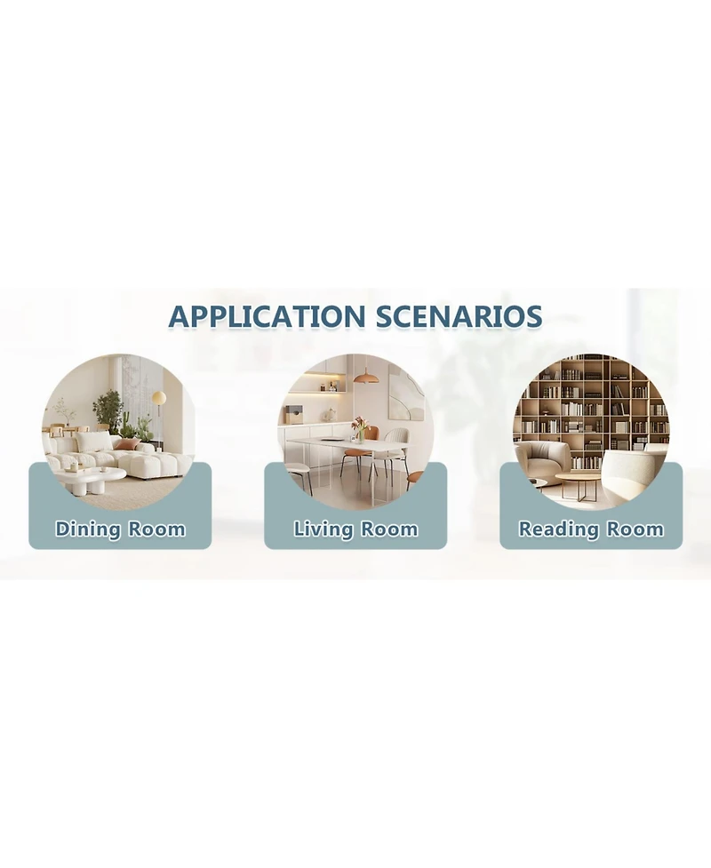 Streamdale Furniture Set of 2 White Pu Dining Chairs with Black Metal Legs