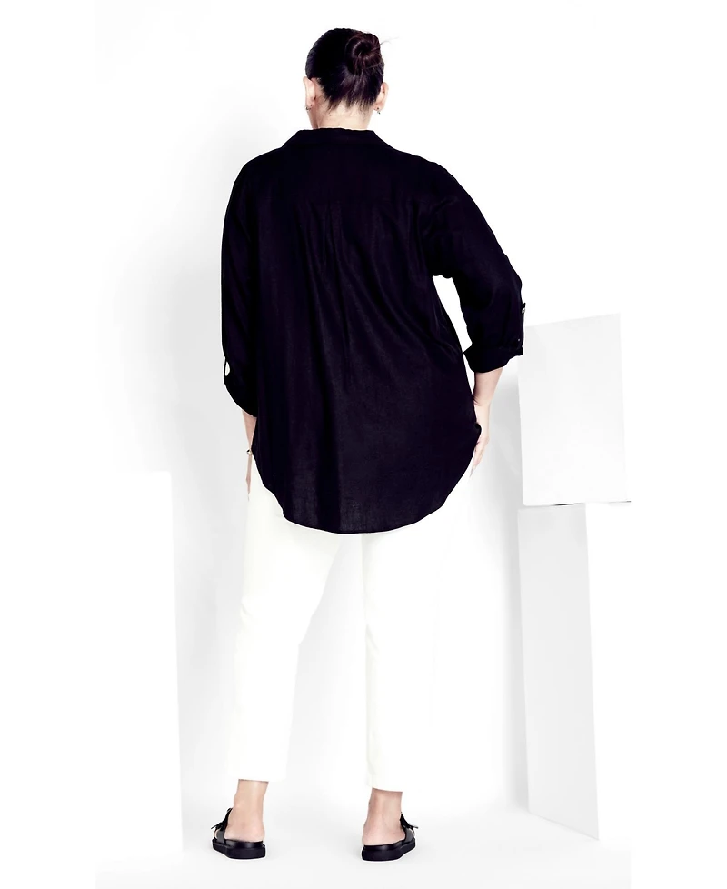 Avenue Women's Butter Denim Pull-On High Rise Jean