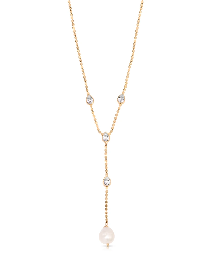 Ettika Dripping Crystal Lariat Necklaces