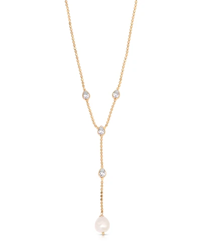 Ettika Dripping Crystal Lariat Necklaces