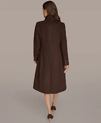 Donna Karan New York Women's Double-Breasted Reefer Coat