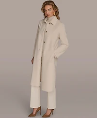 Donna Karan New York Women's Button Front Maxi Coat