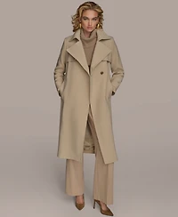Donna Karan New York Women's Belted Notched-Collar Trench Coat