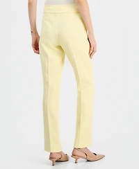 Tahari Asl Women's Flat-Front Straight-Leg Pants