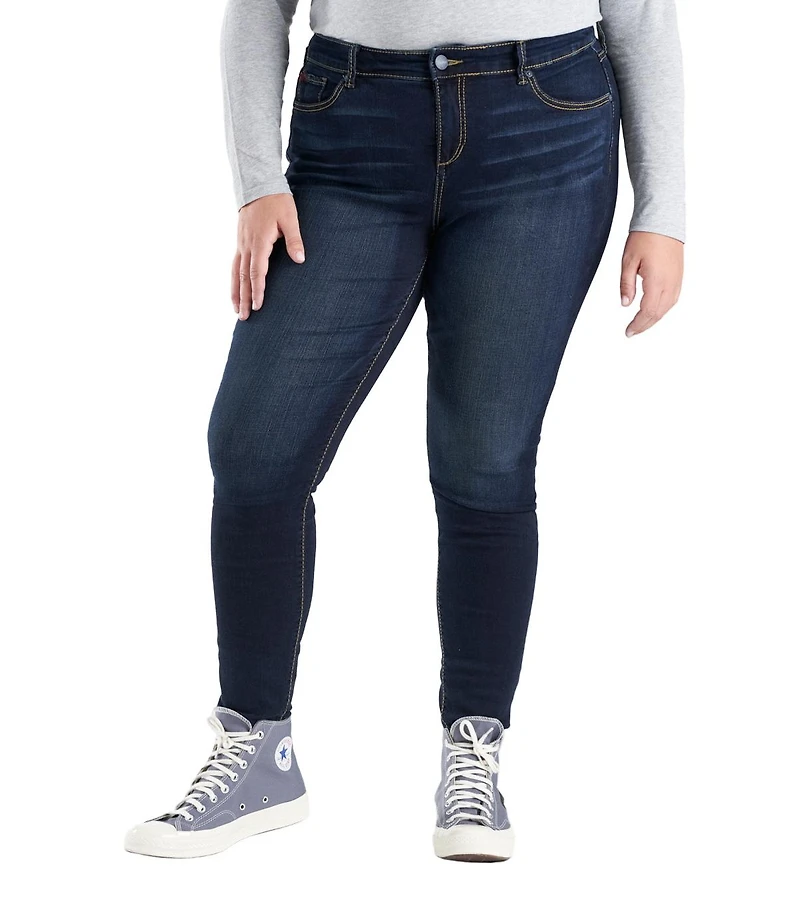 Slink Jeans Women's Denim Mid Rise Skinny 29" inseam - Micah