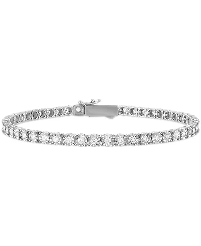 Esquire Men's Jewelry Lab-Grown Diamond (2 ct. t.w.) Bracelet in Yellow Rhodium Plated Sterling Silver