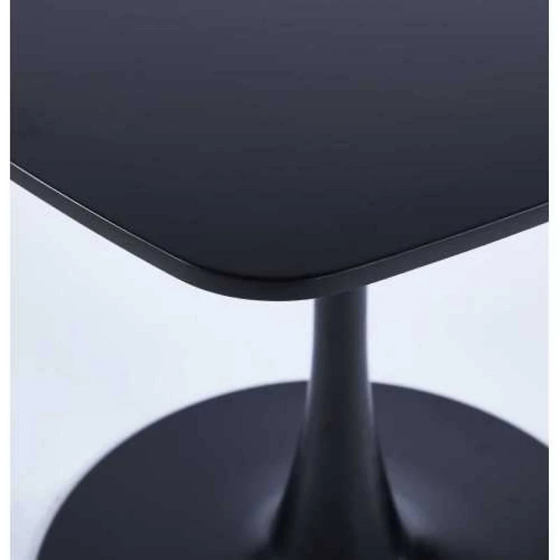 Streamdale Furniture 24" Black Square Tulip Dining Table for 2-4 People