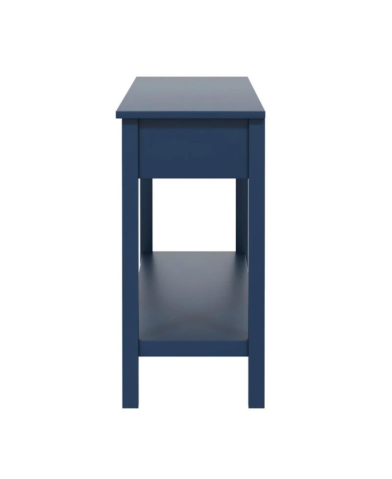 Streamdale Furniture 60" Fir Veneer Entryway Table with Honeycomb Fronts & 3 Drawers