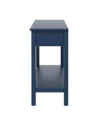 Streamdale Furniture 60" Fir Veneer Entryway Table with Honeycomb Fronts & 3 Drawers
