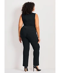 Avenue Women's Super Stretch Zip Pant