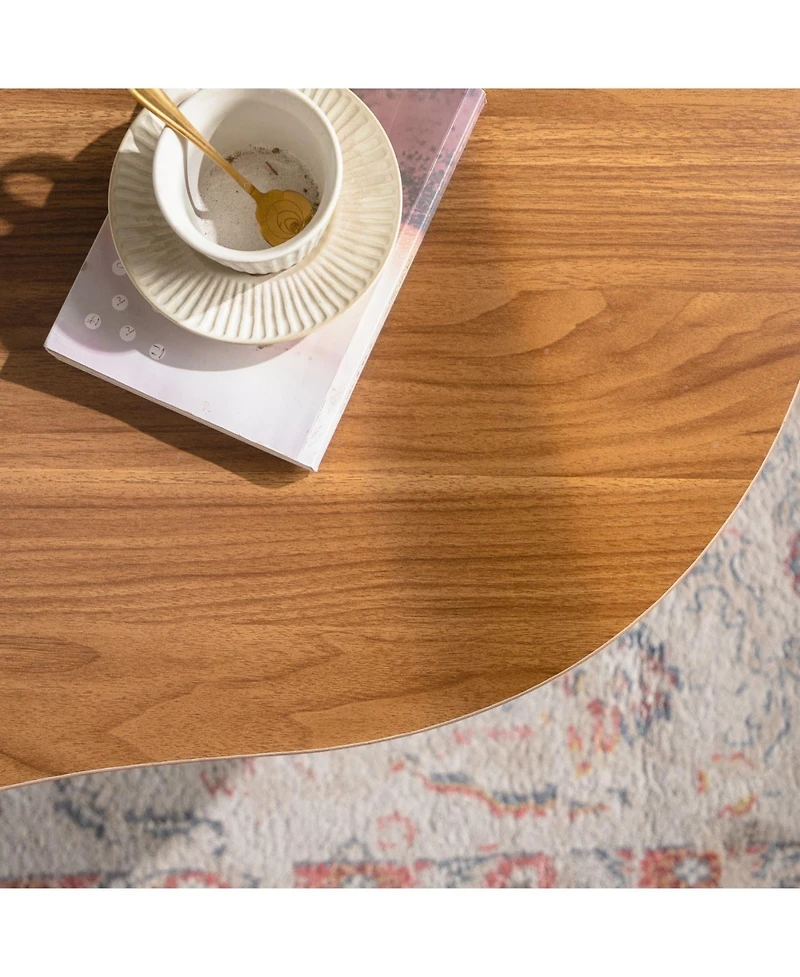 Streamdale Furniture Cloud Coffee Table - Modern, Easy Assembly for Living Room