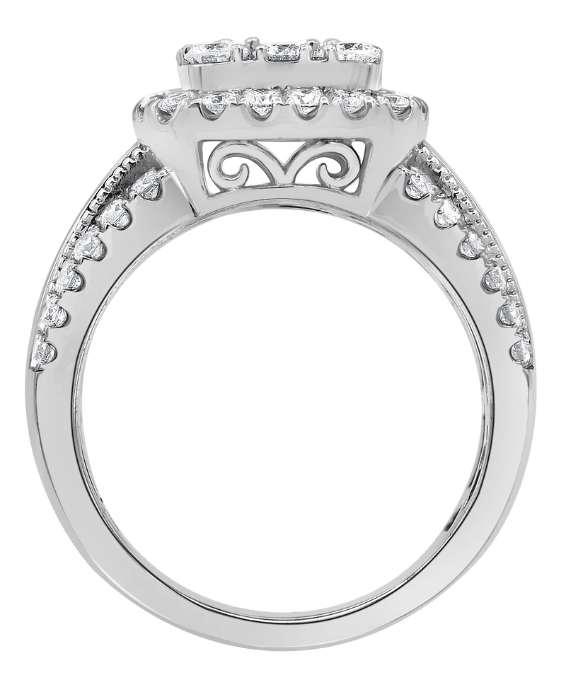 Macy's Diamond Ring (2 ct. t.w.) in 10k White Gold