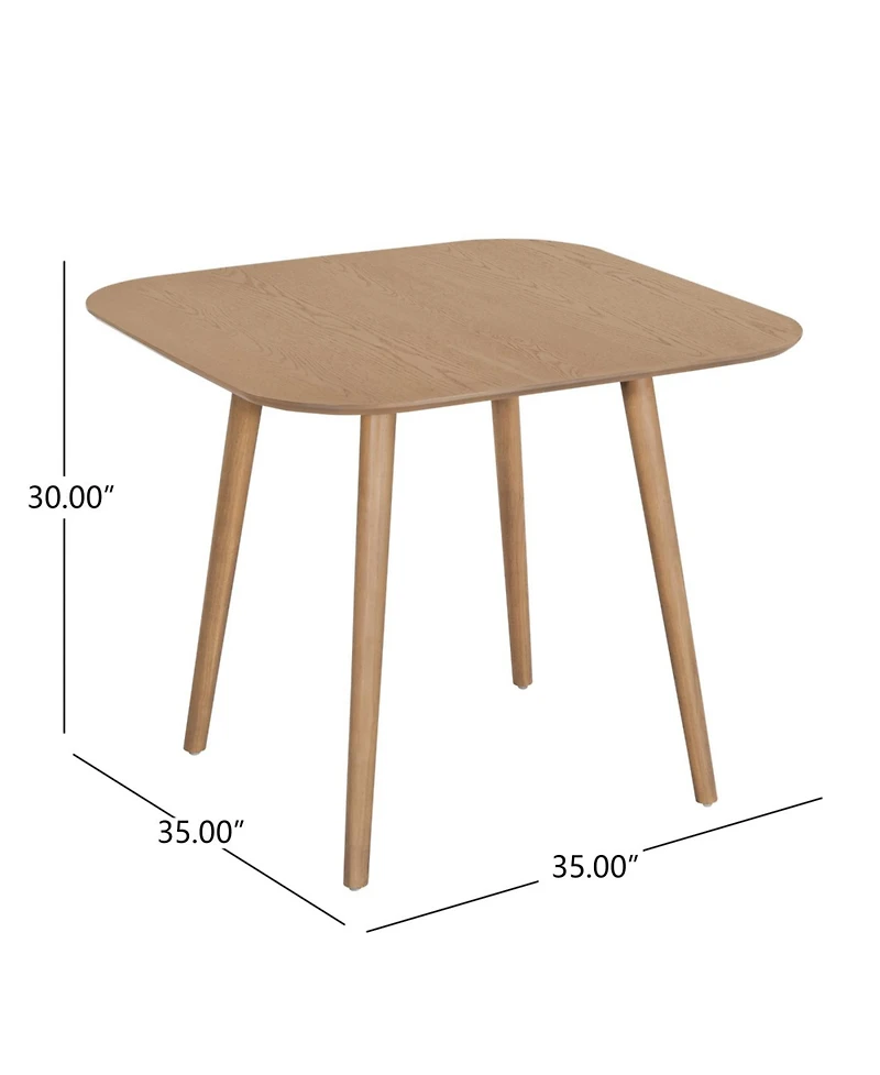 Streamdale Furniture Mid-Century Modern Dining Table with Tapered Legs