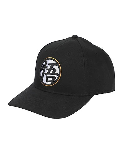 Dragon Ball Z Men's Goku Kanji Symbol Black Cotton Twill B2 Ball Cap