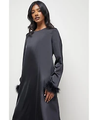 Warehouse Women's Feather Swing Midi Dress