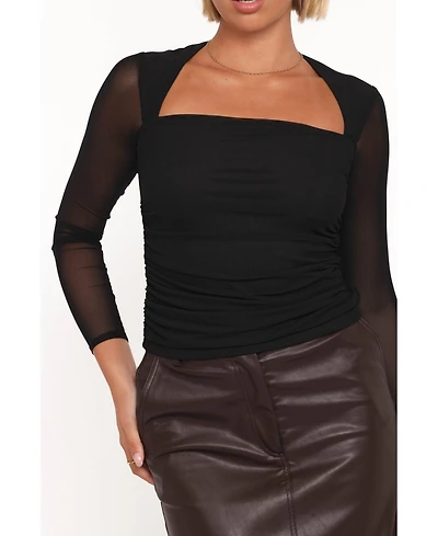 Petal and Pup Women's Cerys Mesh Long-Sleeve Top