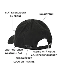 Kuromi Embroidered Character Face Black Unstructured Baseball Cap