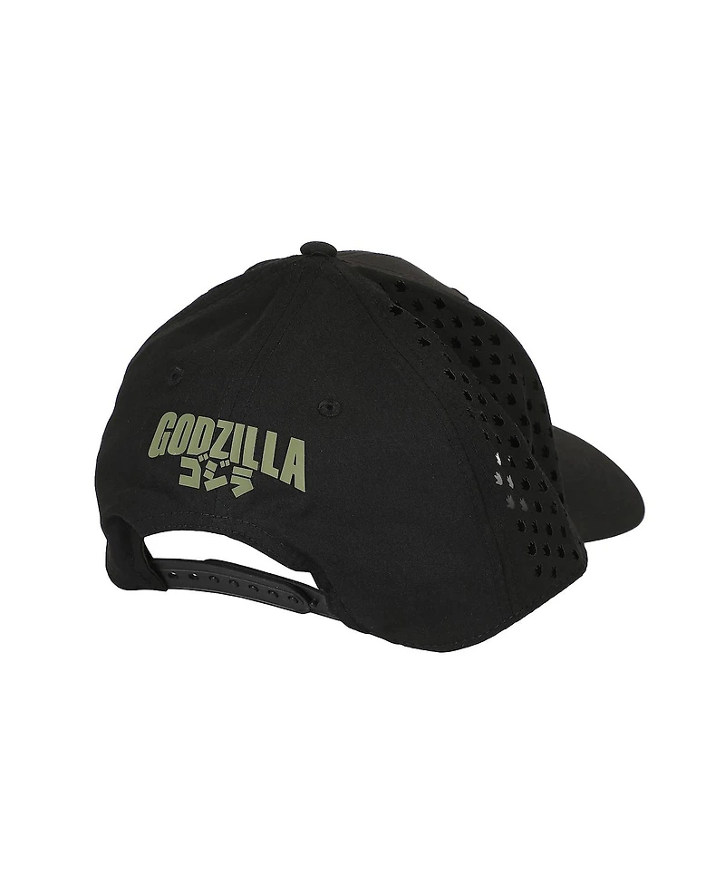 Godzilla Men's Rubber Badge Adult Structured Baseball Cap With Mesh Panels