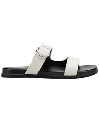 Marc Fisher Ltd Women's Gia Double Band Flat Slip-On Sandals