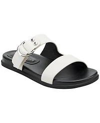Marc Fisher Ltd Women's Gia Double Band Flat Slip-On Sandals
