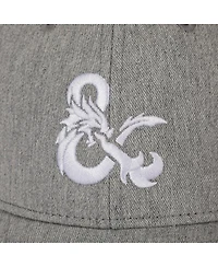 Dungeons & Dragons Men's Embroidered Logo Gray Traditional Adjustable Hat