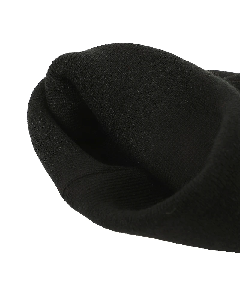 Hunter X Hunter Men's Embroidered Logo Black Cuff Beanie.