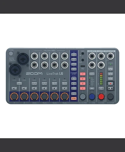 Zoom LiveTrak L6 10-Track Compact and Portable Digital Mixer / Recorder